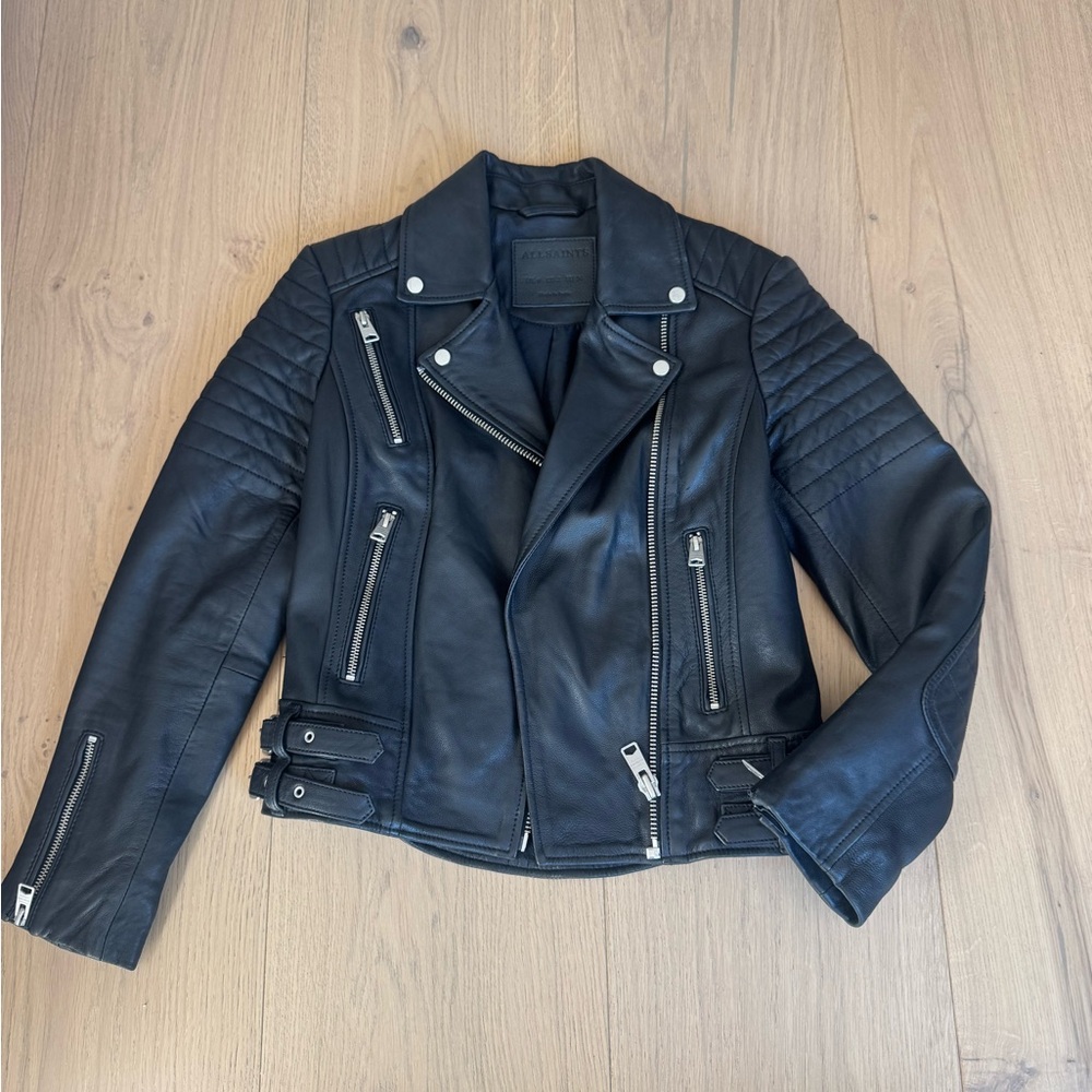 All Saints Leather Jacket - Picture 5 of 10